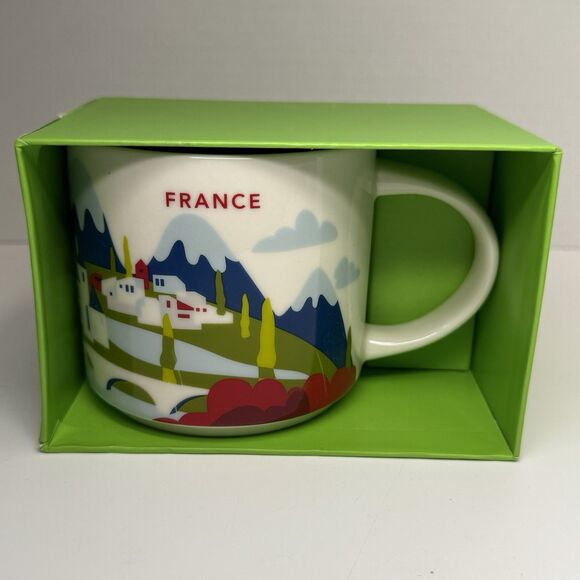 Starbucks France You Are Here Collection 14fl oz Mug New  (Sm Scratch) - Picture 1 of 8